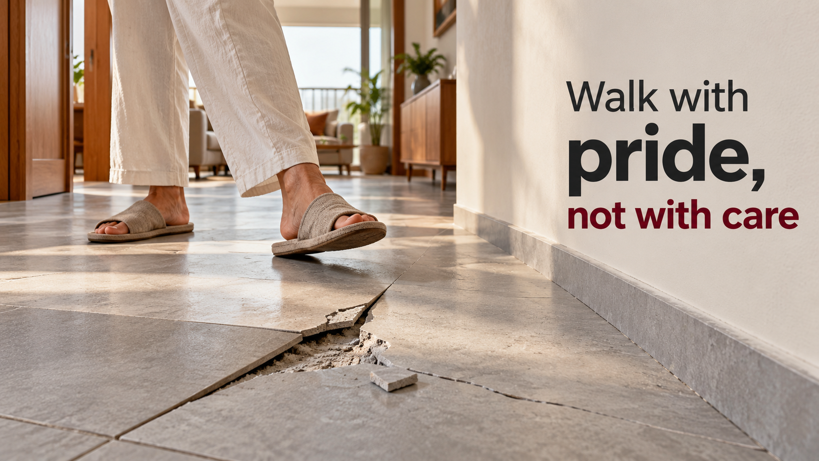 Walk with pride, not with care